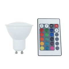 Λάμπα smart led 5W GU10 230V RGB +3000k εναλλαγής χρωμάτων με τηλεχειριστήριο
