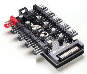 SATA 4 ιντσών PWM Hub ανεμιστήρα υπολογιστή Μεγάλο 4P προσαρμογέα τροφοδοτικού (OEM)(BULK)