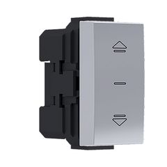 Μπουτόν ρολών MODYS 1 στοιχείου σε ασημί χρώμα 2P 10A 250VAC IP20