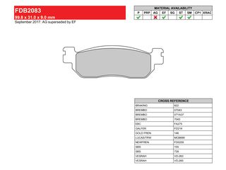 ΤΑΚΑΚΙΑ ΠΙΣΩ YAMAHA X-MAX 250 / X-CITY 250 / MAJESTY 250 / X-MAX 125 ABS / YZF-R1 / YZF-R6 FERODO FDB2083SM-thumb-1