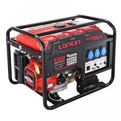 Γεννήτρια βενζίνης μονοφασική LONCIN LC 6500D-A AVR με μίζα και μπαταρία 389cc / 5.5kW