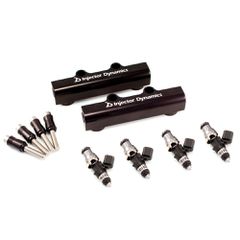 Injector Dynamics ID1700x, Dual Billet Fuel Rails. Set of 4 injectors. Two 2x8 lower o-rings.