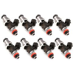 Injector Dynamics ID2000,14mm (grey) adapter top, set of 8. Orange lower o-ring.