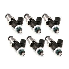 Injector Dynamic ID2000, 14mm (grey) adapter top. GTR lower spacer. Set of 6.