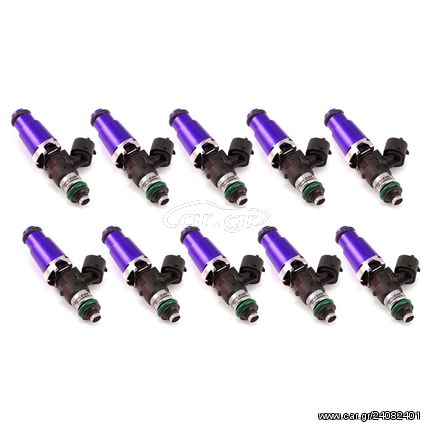 Injector Dynamics ID2000,14mm (purple) adaptors. Vehicle must be converted to top-feed injector fitment. Set of 10.