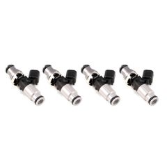 Injector Dynamics ID2000, 60mm length, 14 mm (grey) adaptor top AND (silver) BOTTOM adaptor. Set of 4.