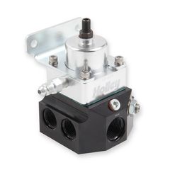 Holley Double Adjustable Fuel Regulator, 8AN Inlet/ 10AN