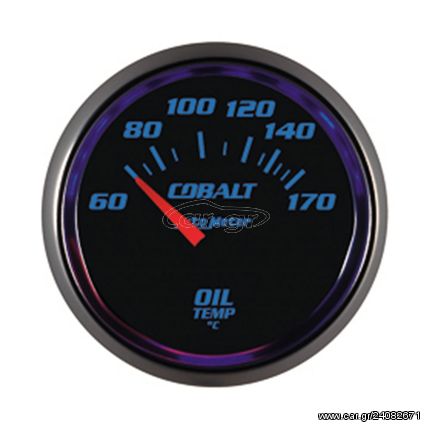 Autometer Gauge, Oil Temp, 2 1/16", 60-170 degree c, Electric, Cobalt