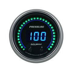 Autometer Gauge, Pressure, 2 1/16", Two Channel, Selectable, Cobalt Elite Digital