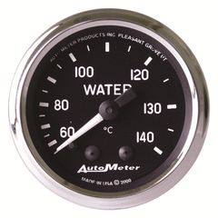 Autometer Gauge, Water Temp, 2 1/16", 60-140 degree c, Mechanical, Cobra