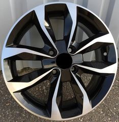 iELASTIKA ΖΑΝΤΕΣ RENAULT STYLE (415) 6X15 4X100 ET50 BLACK FACE MACHINED 