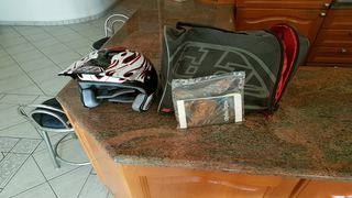 Κρανος Troy Lee Designs D2 Open Face Black/White-thumb-15
