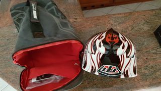 Κρανος Troy Lee Designs D2 Open Face Black/White-thumb-18