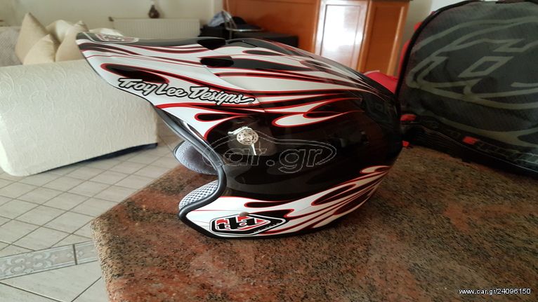 Κρανος Troy Lee Designs D2 Open Face Black/White
