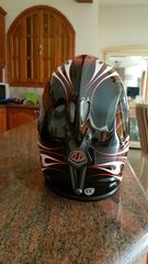 Κρανος Troy Lee Designs D2 Open Face Black/White-thumb-5