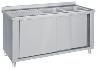 Λάντζα κλειστή 240*70*86 εκ. με 2 γούρνες 50*50*30 ή 40*40*25 εκ. LΚ2-240 Bambas Frost