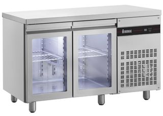 Ψυγείο πάγκος συντήρηση με 2 πόρτες Τζάμι με μηχανή, σειρά 60, 135x60x87εκ. PΜR99/GL Inomak