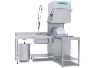 Πλυντήριο πιάτων-ποτηριών καμπάνα, πάνελ αφής με οθόνη LED, με καλάθι 50x50εκ 9,6KW/380V Fast 82D Electrobar