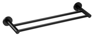 Πετσετοκρεμάστρα Διπλή 58 εκ. Μαύρο Ματ Verdi Sigma Black 3032105