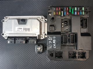 PEUGEOT 307 1.6 CABRIO ΣΕΤ, BOSCH 0261208301, 96 570 367 80, ME7.4.4,BSI J02-00,9651197480A