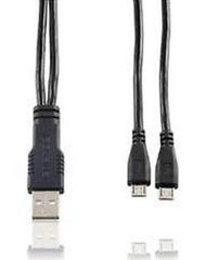 Καλώδιο σύνδεσης Ancus αρσενικο USB σε Διπλό Αρσενικό Micro USB 1 μετρο