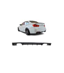 Diffuser Πίσω Προφυλακτήρα Για Bmw 3 F30/F31 11-19 M-Packet Μαύρο Ματ Με 2 Διπλές Τρύπες Εξάτμισης Αριστερά & Δεξιά Από Abs Πλασ