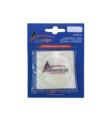 AMERICAT ΜΟΝΟΓΡΑΜΜΑ ΑΥΤΟΚΟΛΛΗΤΑ ΖΑΝΤΩΝ 5 cm ΛΕΥΚΟ/ΚΟΚΚΙΝΟ/ΜΑΥΡΟ ΣΜΑΛΤΟΥ - 4 ΤΕΜ.-thumb-2