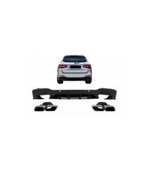Diffuser Πίσω Προφυλακτήρα Για Mercedes-Benz GLC SUV X253 2015-2019 GLC63 Amg Look Για Amg Sport Line Προφυλακτήρες Σετ Με Μπούκ