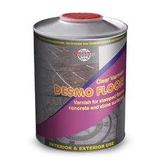 Ακρυλικό διάφανο βερνίκι DESMOFLOOR για σταμπωτά δάπεδα-0,75 l