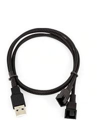 USB to Dual 4-Pin PWM Fan Splitter cable Adapter - 50 cm (bulk)(oem)