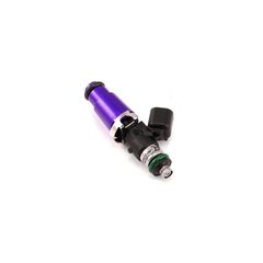 Injector Dynamics ID1050x, USCAR Connector, 60mm length, 14 mm (purple) adaptor top, 14mm lower o-ring, machine lower o-ring retainer to 11mm