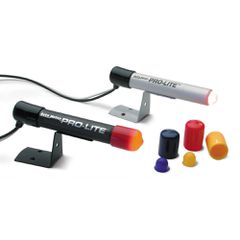 Autometer Warning Light, Silver Mini Pro-Lite, Incl Red, Yellow, Blue Bulb Boots & Night Cover