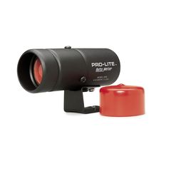 Autometer Warning Light, Black Pro-Lite, Incl. Red Lens & Night Cover