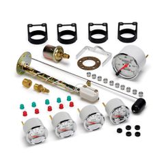 Autometer Gauge Kit, 5 Pc., 3 1/8" & 2 1/16", Mech. Speedo., Chevrolet Heritage Bowtie