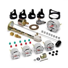 Autometer Gauge Kit, 5 Pc., 3 1/8" & 2 1/16", Elec. Speedo., Chevrolet Heritage Bowtie