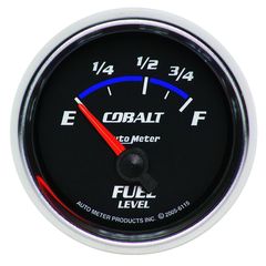 Autometer Gauge, Fuel Level, 2 1/16", 73 To 10Ω, Elec, Cobalt