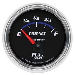 Autometer Gauge, Fuel Level, 2 1/16", 240 To 33Ω, Elec, Cobalt