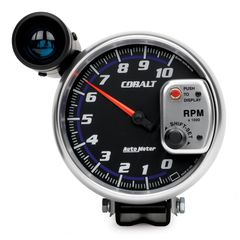 Autometer Gauge, Tachometer, 5", 10K Rpm, Pedestal W/ Ext. Shift-Lite, Cobalt