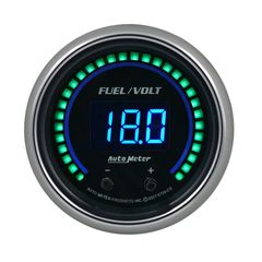 Autometer Gauge, Fuel/Volt, 2 1/16" Two Channel, Selectable, Cobalt Elite Digital