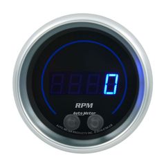 Autometer Gauge, Tachometer, 3 3/8", 16K Rpm, In-Dash, Cobalt Elite Digital