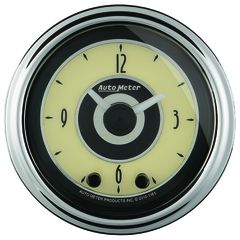 Autometer Gauge, Clock, 2 1/16", 12Hr, Analog, Cruiser Ad