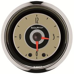 Autometer Gauge, Clock, 2 1/16", 12Hr, Analog, Cruiser