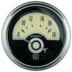Autometer Gauge, Voltmeter, 2 1/16", 18V, Elec, Cruiser Ad