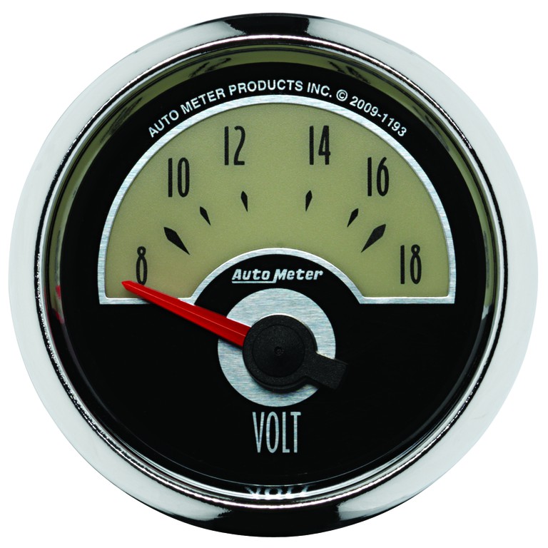 Autometer Gauge, Voltmeter, 2 1/16", 18V, Elec, Cruiser