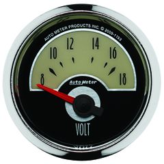 Autometer Gauge, Voltmeter, 2 1/16", 18V, Elec, Cruiser