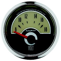Autometer Gauge, Voltmeter, 2 1/16", 18V, Elec, Cruiser