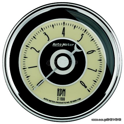 Autometer Gauge, Tachometer, 3 3/8", 8K Rpm, In-Dash, Cruiser Ad