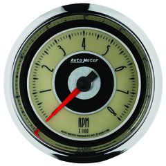 Autometer Gauge, Tachometer, 3 3/8", 8K Rpm, In-Dash, Cruiser