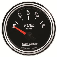 Autometer Gauge, Fuel Level, 2 1/16", 240 To 33Ω, Elec, Designer Black Ii
