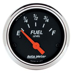 Autometer Gauge, Fuel Level, 2 1/16", 240 To 33Ω, Elec, Designer Black